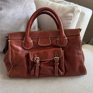 Chloe vintage Edith satchel- whiskey color